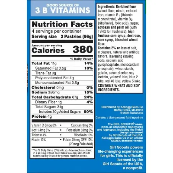 Pop-Tarts Girl Scouts Frosted Coconut Caramel Filling Toaster Pastries - 13.5oz/8ct image {8}