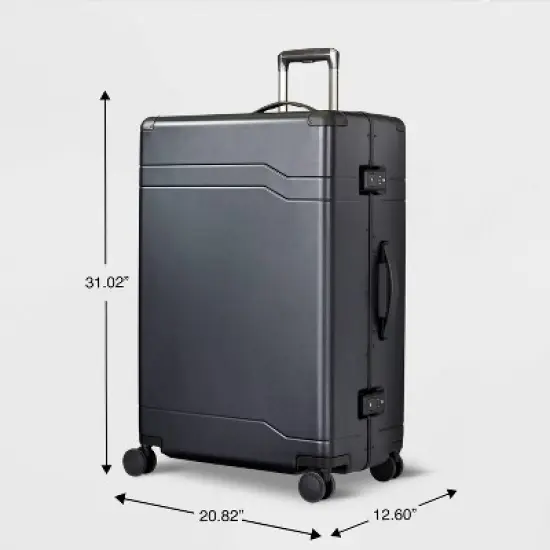 Signature Hardside Trunk Large Checked Spinner Suitcase - Open Story&trade; image {6}
