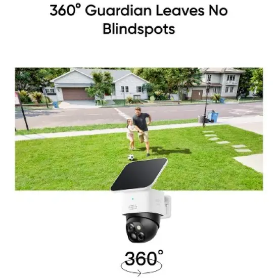 eufy SoloCam S340 2K Full HD Wired P&T Solar Security Camera image {6}
