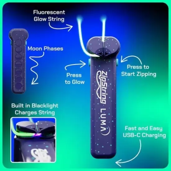 ZipString 2''X6'' Luma Glow in the Dark Catch Games image {4}