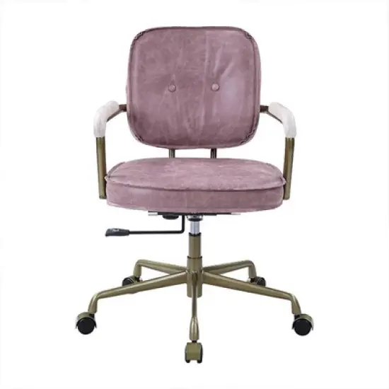 25" Siecross Grain Leather Reclining Accent Chair Pink - Acme Furniture image {9}