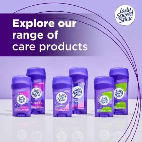 Lady Speed Stick Invisible Dry Solid Antiperspirant & Deodorant - Shower Fresh - 2.3oz/2pk image {11}