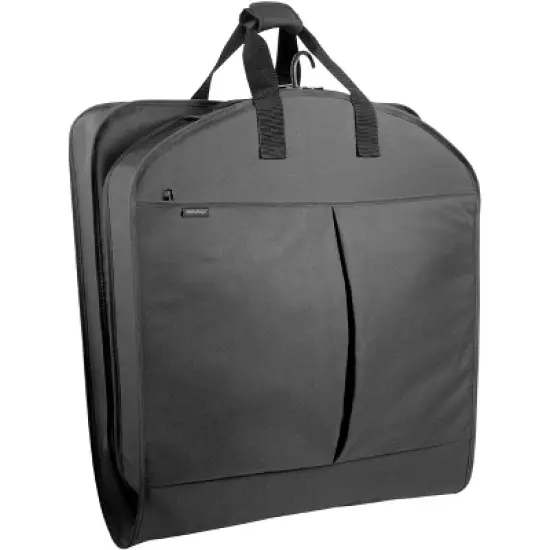 WallyBags 45" Deluxe Extra Capacity Travel Garment Bag with two accessory image {3}