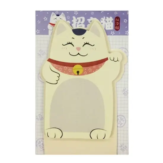 Wrapables Fortune Cat Memo Bookmark Sticky Notes (Set of 2) image {8}