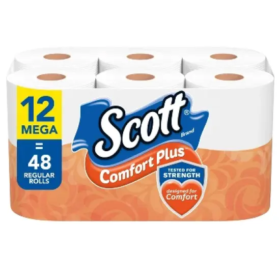 Scott ComfortPlus Septic-Safe 1-Ply Toilet Paper image {11}