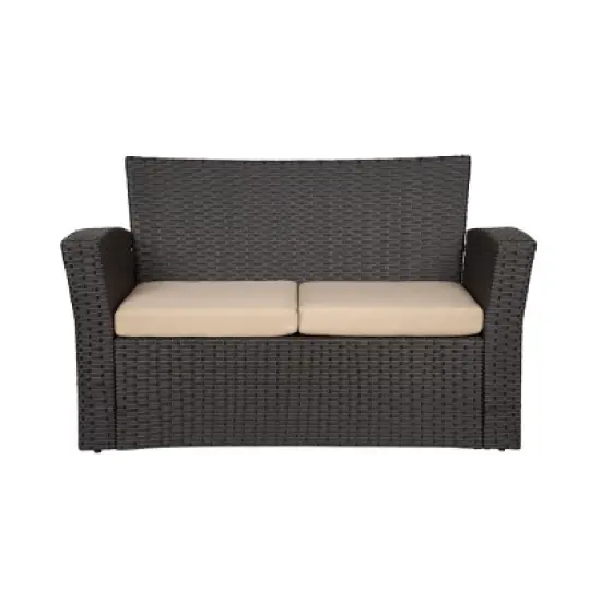 WestinTrends  4-Piece Modern Patio Conversation Sofa Set with Cushions image {1}