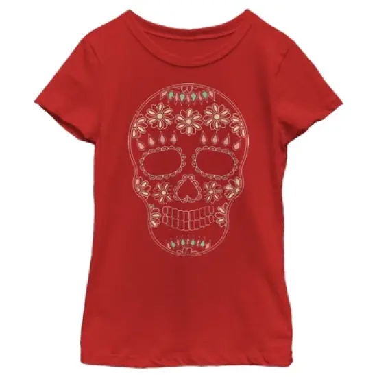 Girl's Lost Gods Halloween Sugar Skull T-Shirt image {7}