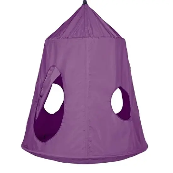 HearthSong HugglePod HangOut Nylon Hanging Tent and Family HangOut Steel Stand Set image {8}