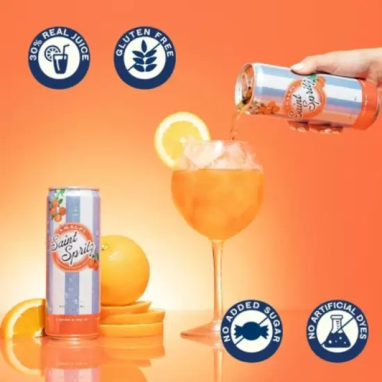 Saint Spritz Amalfi - 4pk/12 fl oz Cans image {5}