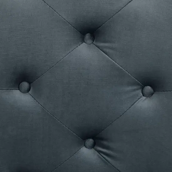 Danes Tufted Bench with Iron Legs - Finch image {6}