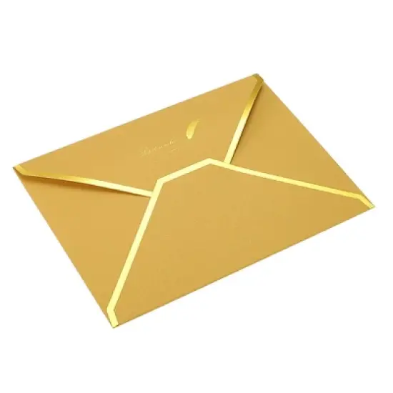 Unique Bargains Wedding Birthday Luxury Style V Flap Invitation Envelopes 7 x 5'' 20 Pcs image {8}