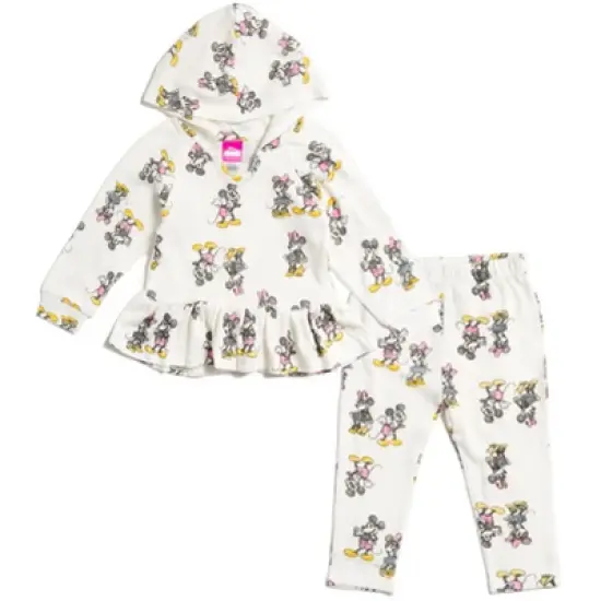 Disney Mickey Mouse Minnie Mouse Girls Pullover Hoodie and Pants Outfit Set Toddler  image {6}