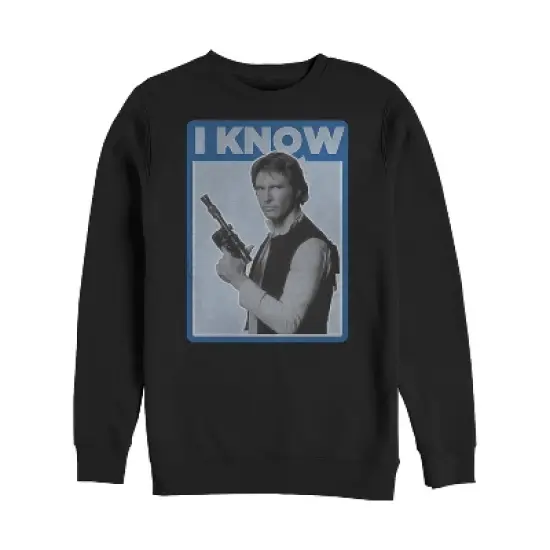 Men's Star Wars Han Solo Quote I Know Sweatshirt image {6}