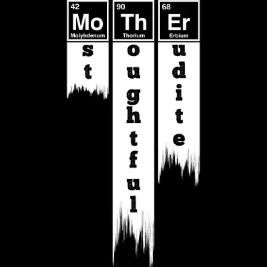 Junior's Design By Humans Mother Most Thoughtful Erudite Periodic Table By Yernar T-Shirt image {1}