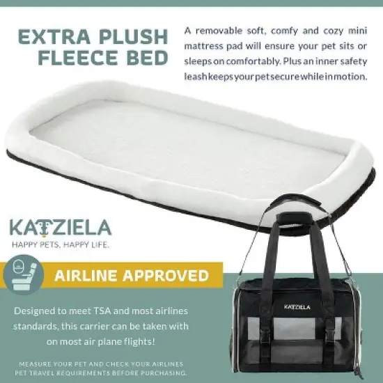 Airline Compliant Quilited Pet Carrier image {3}