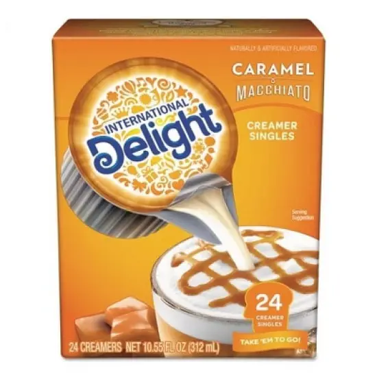 International Delight Caramel Macchiato Liquid Non-Dairy Coffee Creamer, 24 count (Pack of 2) image {4}