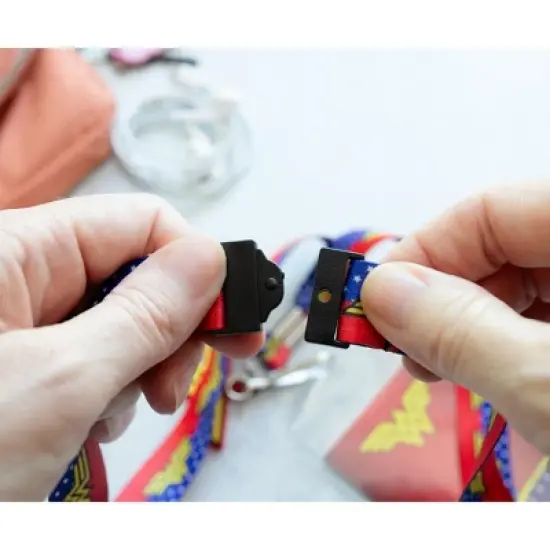 Silver Buffalo DC Comics Wonder Woman 22-Inch Lanyard With ID Badge Holder And Logo Charm image {6}