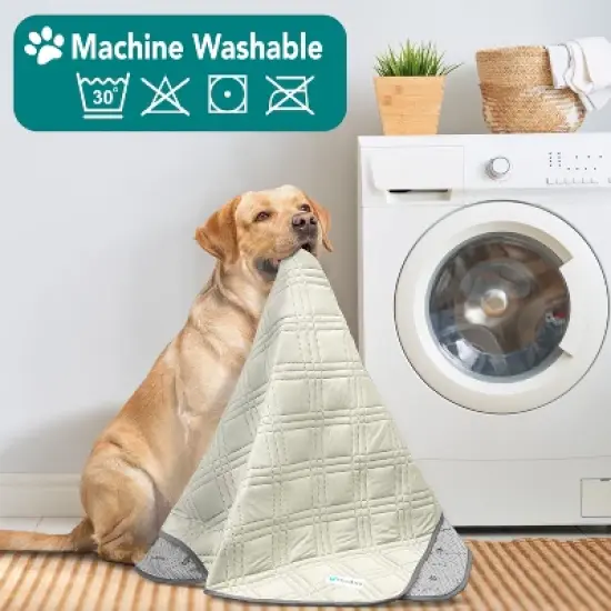 PetAmi Waterproof Cooling Blanket Mat for Dog Cat Pet, Anti Slip Indoor Cool Pad, Q-MAX Sofa Couch Bed Crate Cover image {5}