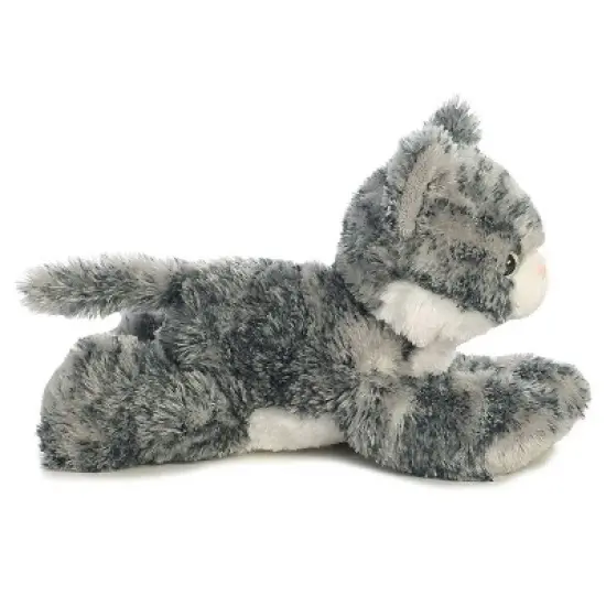 Aurora Small Lily Mini Flopsie Adorable Stuffed Animal Gray 8" image {2}
