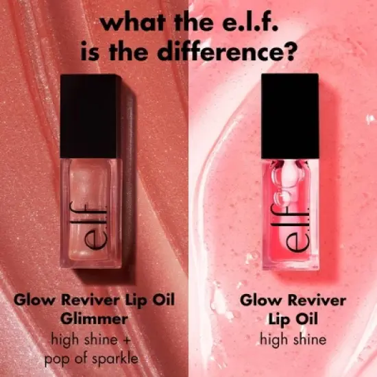 e.l.f. Glow Reviver Lip Oil Glimmer - 0.25 fl oz image {5}