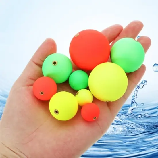 Unique Bargains Plastics Responsive Rig Stoppers Round Slip Fishing Floats 18 Pcs image {2}