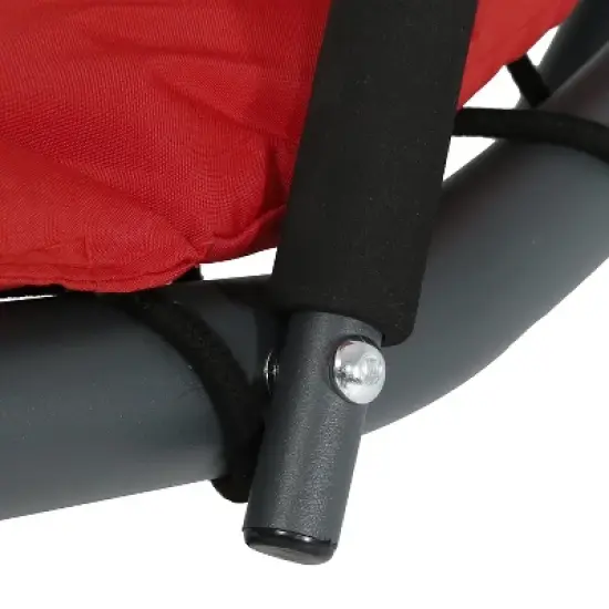 Sunnydaze Outdoor Hanging Chaise Floating Lounge Chair with Canopy Umbrella and Stand image {6}