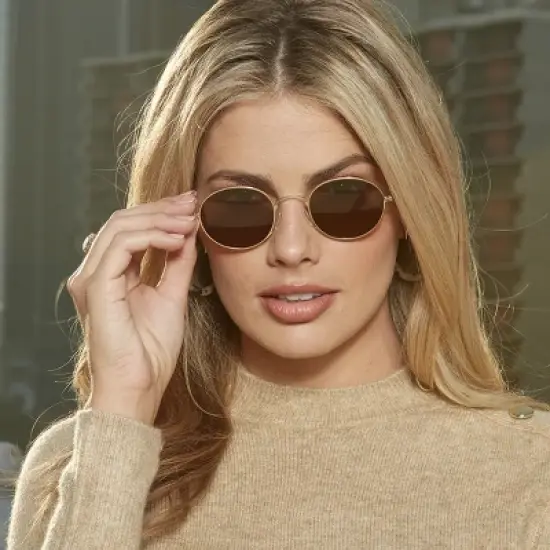 ThinOptics Palo Alto Round Sunglasses with Aluminum Case image {1}