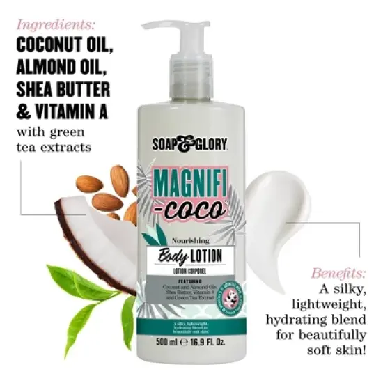 Soap & Glory Magnifi-Coco Moisturizing Body Lotion - Coconut Scent - 16.9 fl oz image {7}