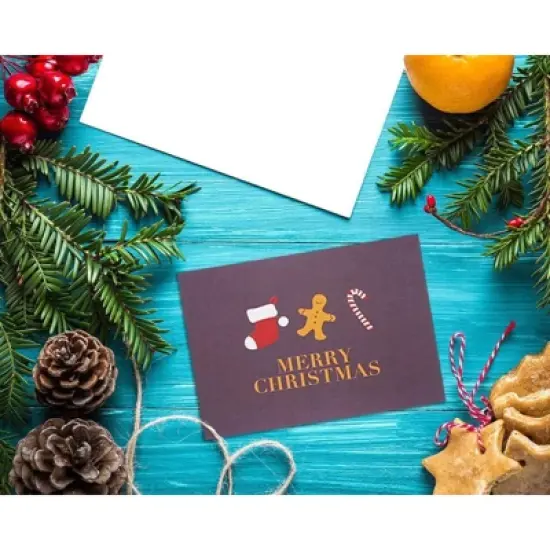 Sustainable Greetings 48 Pack Merry Christmas Xmas Greeting Cards Assortment with 6 Festive Holiday Winter Designs, 4 x 6 In image {1}