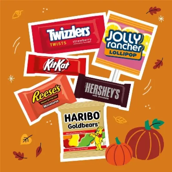 HERSHEY'S Chocolate and Sweets Assorted Halloween Candy Variety Bag - 55.35oz/180pc image {4}