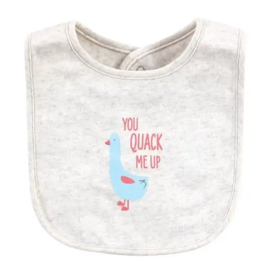 Hudson Baby Infant Girl Cotton Bibs, Hogs And Kisses, One Size image {5}