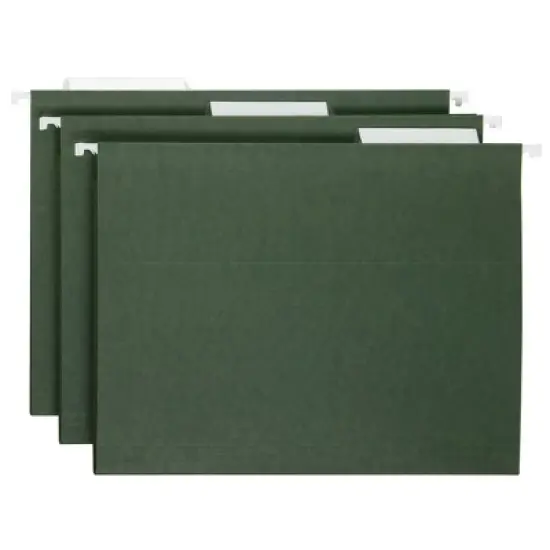 Smead Hanging File Folder with Tab, 1/3-Cut Adjustable Tab, Letter Size, PAPER,  25 per Box (64035) image {5}