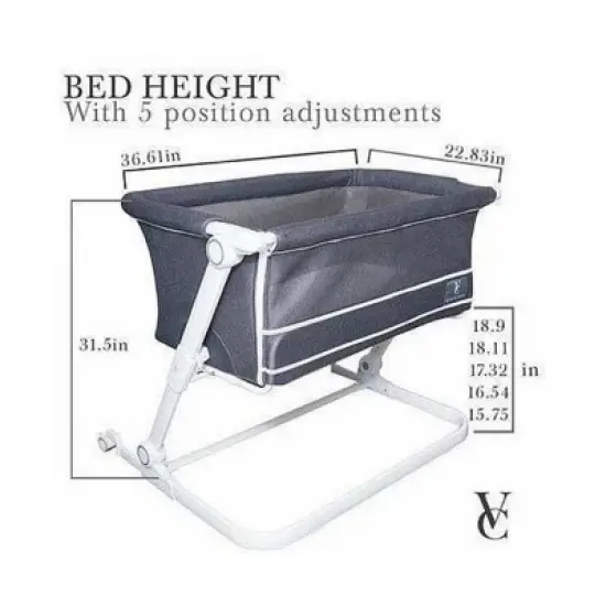 Venice Child Sunset Dreaming Bedside Bassinet - White image {17}