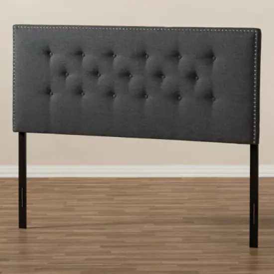 Windsor Modern And Contemporary Fabric Headboard - Baxton Studio image {4}