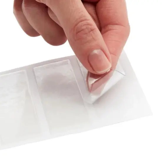 Juvale 120 Pack Clear Binder Spine Label Holder Stickers with 126 White Inserts, Self-Adhesive Pocket Sleeves for Office, Business Supplies, 1x3 In image {4}