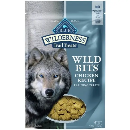 Blue Buffalo Wilderness Trail Treats Wild Bits High Protein Grain-Free Soft-Moist Training Dog Treats Chicken Recipe image {4}