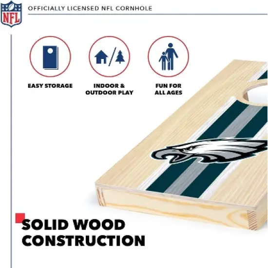 NFL Philadelphia Eagles 1'x2' Wood Cornhole Set image {2}
