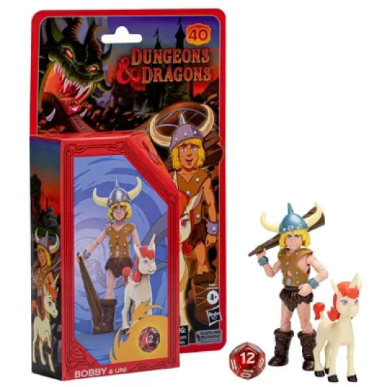 Dungeons & Dragons Cartoon Classics Bobby & Uni Action Figures 2pk image {2}