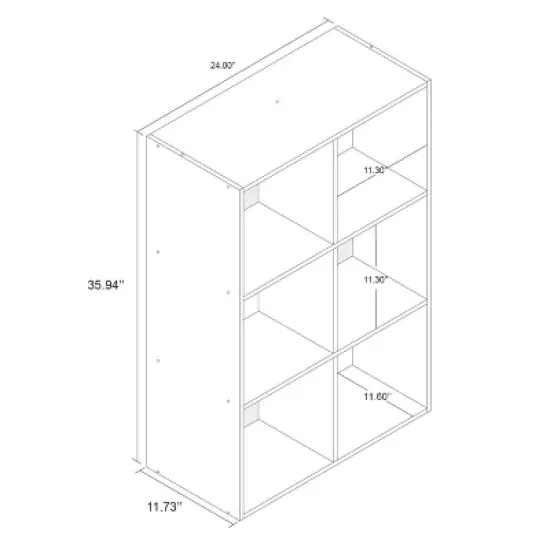 11" 6 Cube Organizer Shelf - Room Essentials image {16}