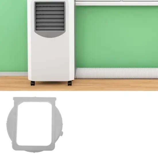 Unique Bargains Air Conditioner Exhaust Hose Connector White 1 Pc image {2}