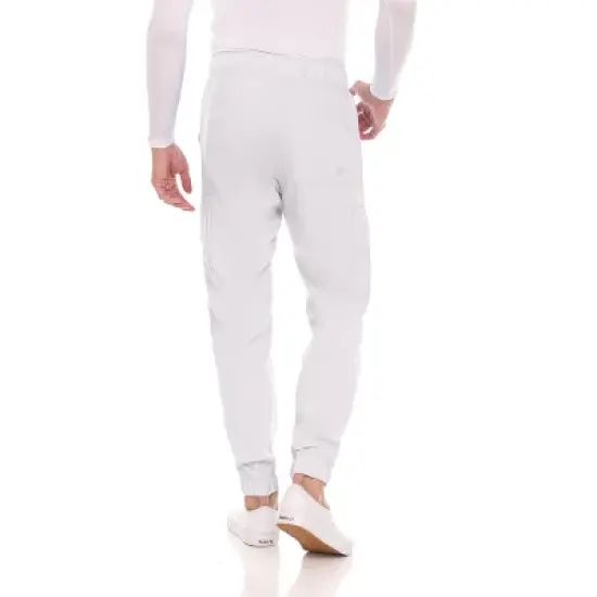 Medichic Men's Workwear Uniforms- Stretch V-Neck Scrubs Set with Seven-Pocket Jogger Pants image {5}