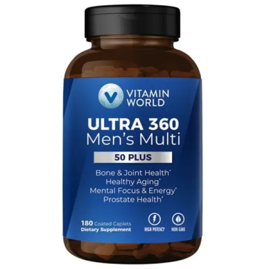 Vitamin World - ULTRA 360 Men's Multi 50+ - 180ct image {3}