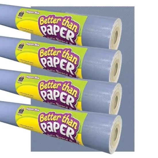 Teacher Created Resources&reg; Better Than Paper&reg; Bulletin Board Roll, 4' x 12', Aegean Blue, 4 Rolls image {4}