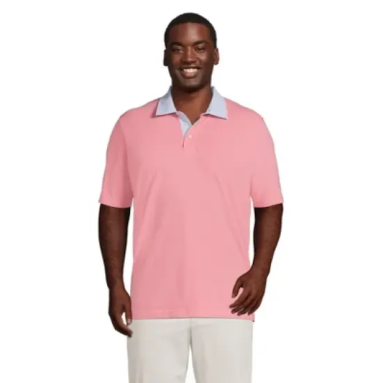 Lands' End Men's Seersucker Collar Comfort First Mesh Polo image {4}
