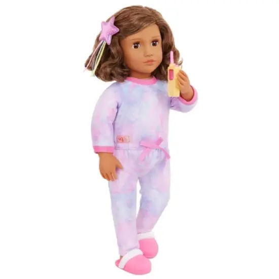 Our Generation Luna Posable 18" Slumber Party Doll & Storybook Set image {4}