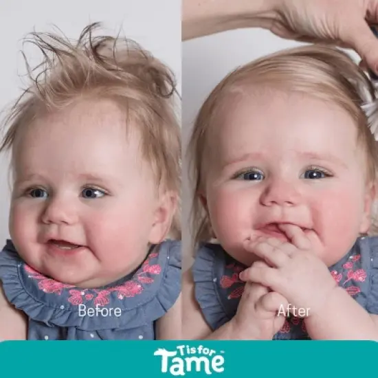 T is for Tame - Hair Taming Cream & Detangling Spray Duo for Kids & Toddlers, Natural Anti-Frizz & Knots, All Hair Types, 2 ct image {5}