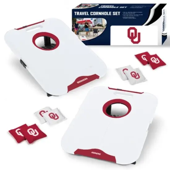 NCAA Oklahoma Sooners All-Weather Travel Cornhole Set image {6}