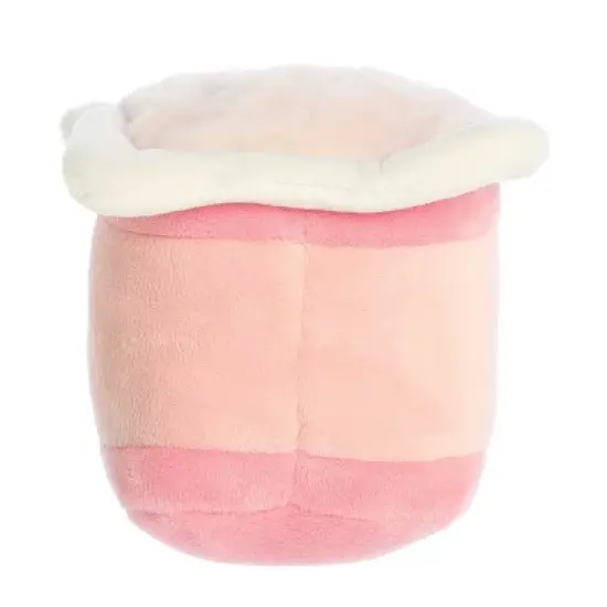 ebba Foodies 4.5" Yogurt Pink Stuffed Animal image {3}