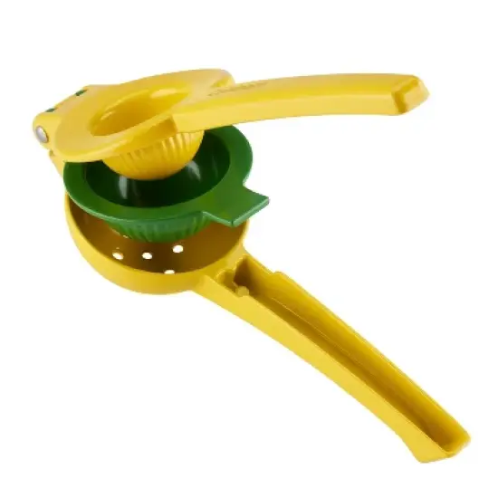 Cuisinart Dual Lemon and Lime Press: Aluminum Citrus Press, Dishwasher-Safe, Hand Wash, Yellow & Green, Juice Extractor image {1}