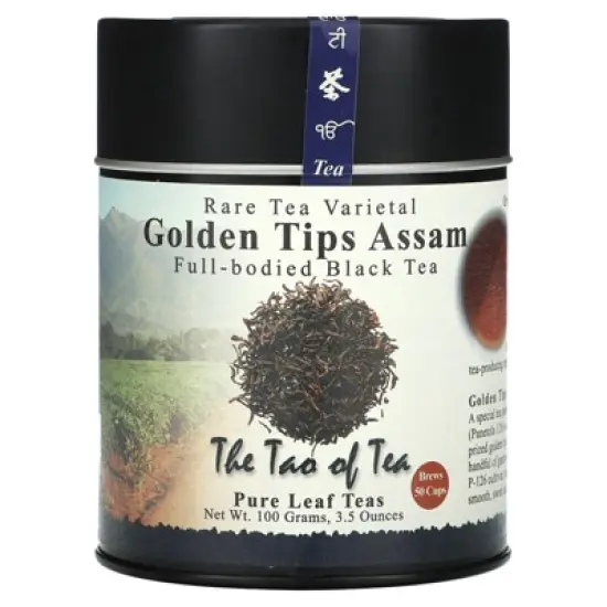 The Tao of Tea Full-Bodied Black Tea, Golden Tips Assam, 3.5 oz (100 g) image {2}